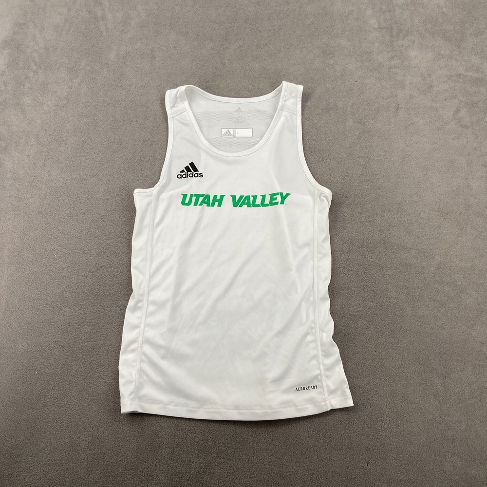 Adidas Aeroready Tank Top Womens S‎ White Utah Valley Wolverines NCAA Basketball